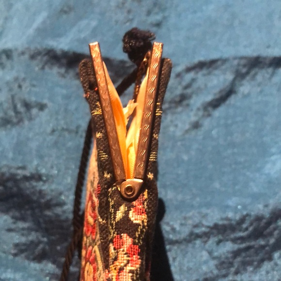 Vintage 1956 French Tapestry Mini Bag Mint Cond. - Picture 5 of 8